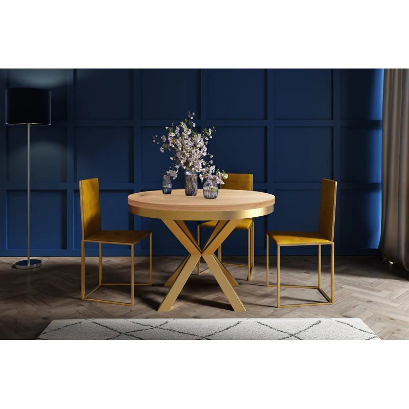 Galds Narv zelts 100/176 cm; 120/196 cm Amatniecības zelta ozols - N1 Home