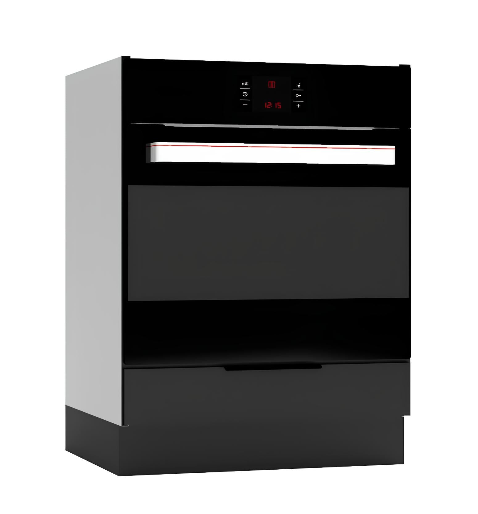 Virtuves zemāks skapis Aldo 60/44/60 cm melns - N1 Home