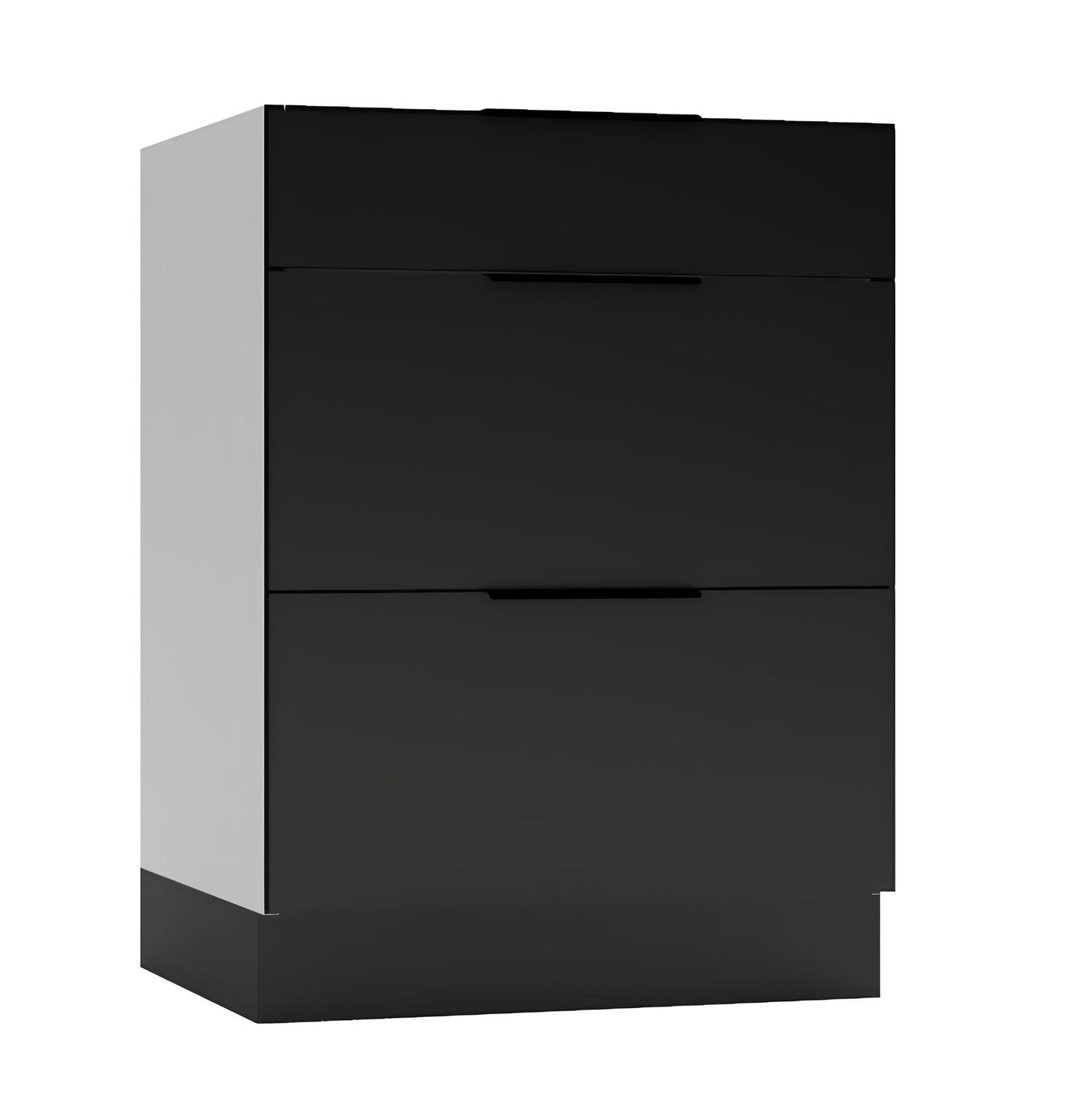 Virtuves zemāks skapis Aldo 60/44/60 cm melns - N1 Home