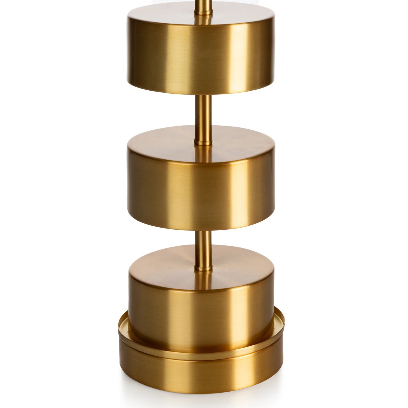 Galda lampa Angi 36/65 cm balts/zelts - N1 Home