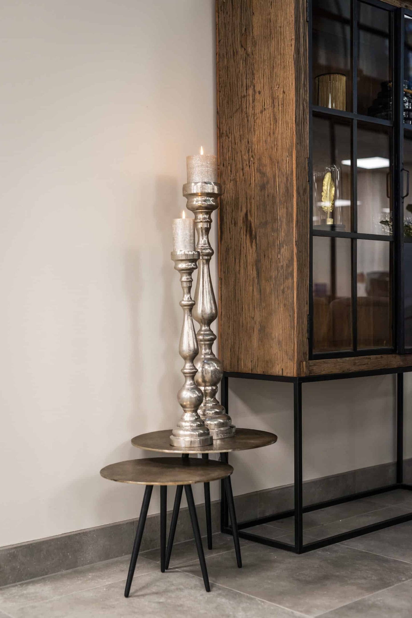 Kafijas galds Vittorio (Set of 3) Richmond Interiors 48/40/48 cm champagne gold - N1 Home