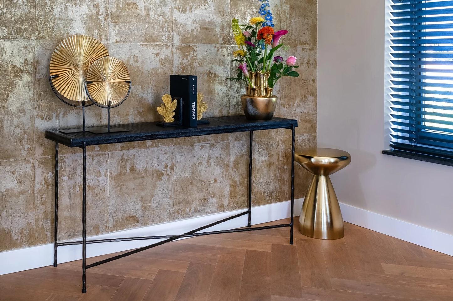 Galdiņš Arlo Richmond Interiors 53/35/35 cm zelts - N1 Home