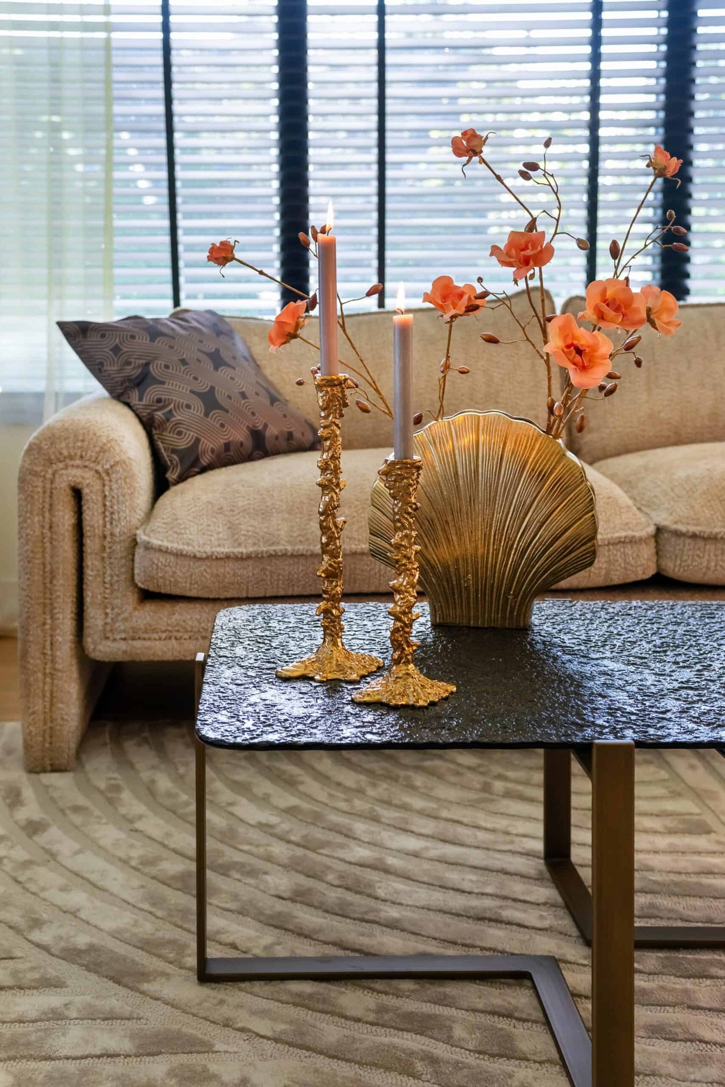 Kafijas galds Sterling (Set of 2) Richmond Interiors 110/41/65 cm brūns - N1 Home