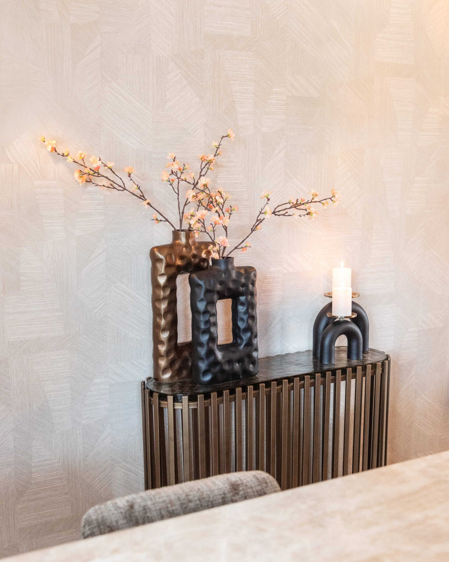 Vāze Alain Richmond Interiors 10/25/41 cm melns