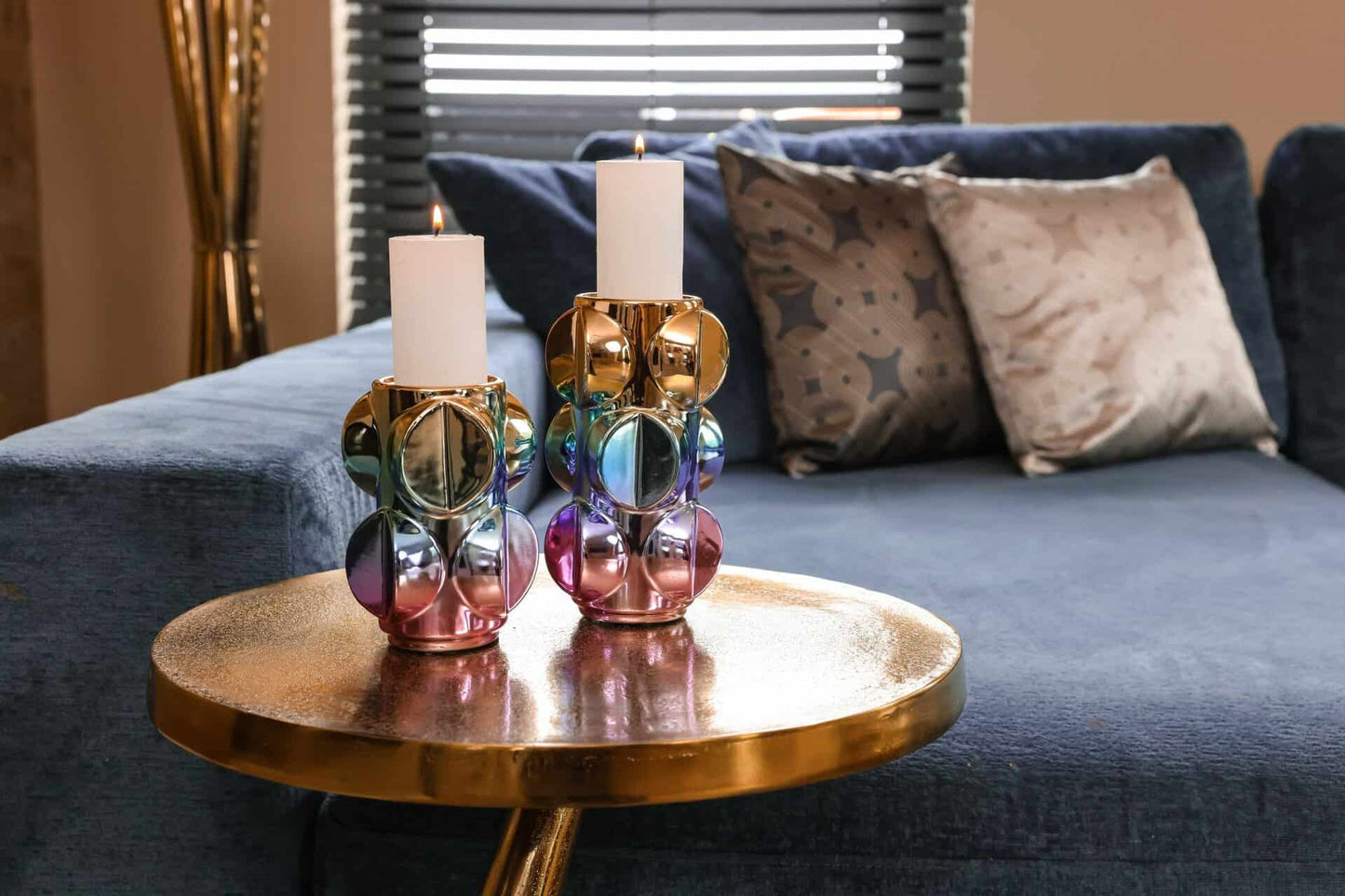 Kafijas galds Dolphin Richmond Interiors 45/55/45 cm zelts