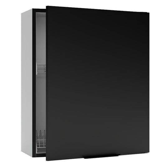 Virtuves augšējais skapis Aldo 60/28/72 cm melns - N1 Home