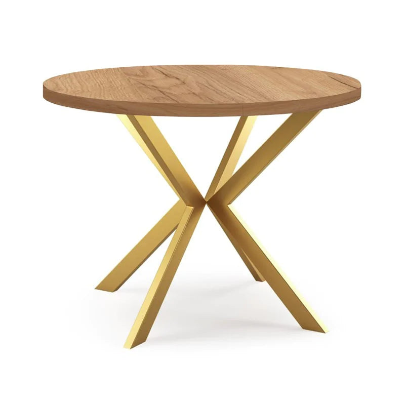 Galds Edd zelts 100/176; 120/196 cm Amatniecības zelta ozols - N1 Home