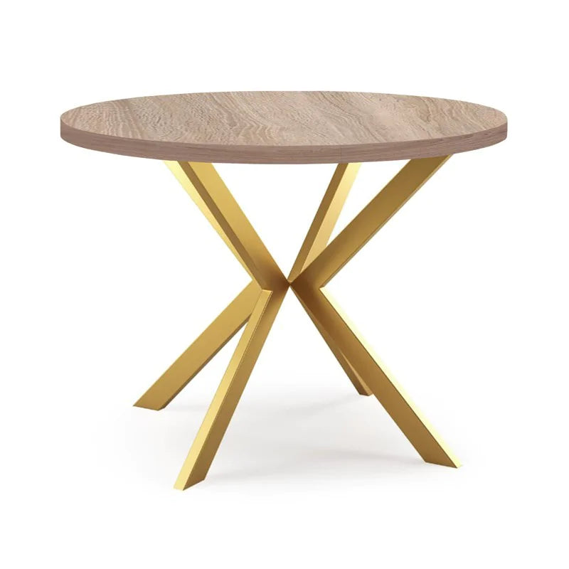 Galds Edd zelts 100/176; 120/196 cm sonoma ozols - N1 Home