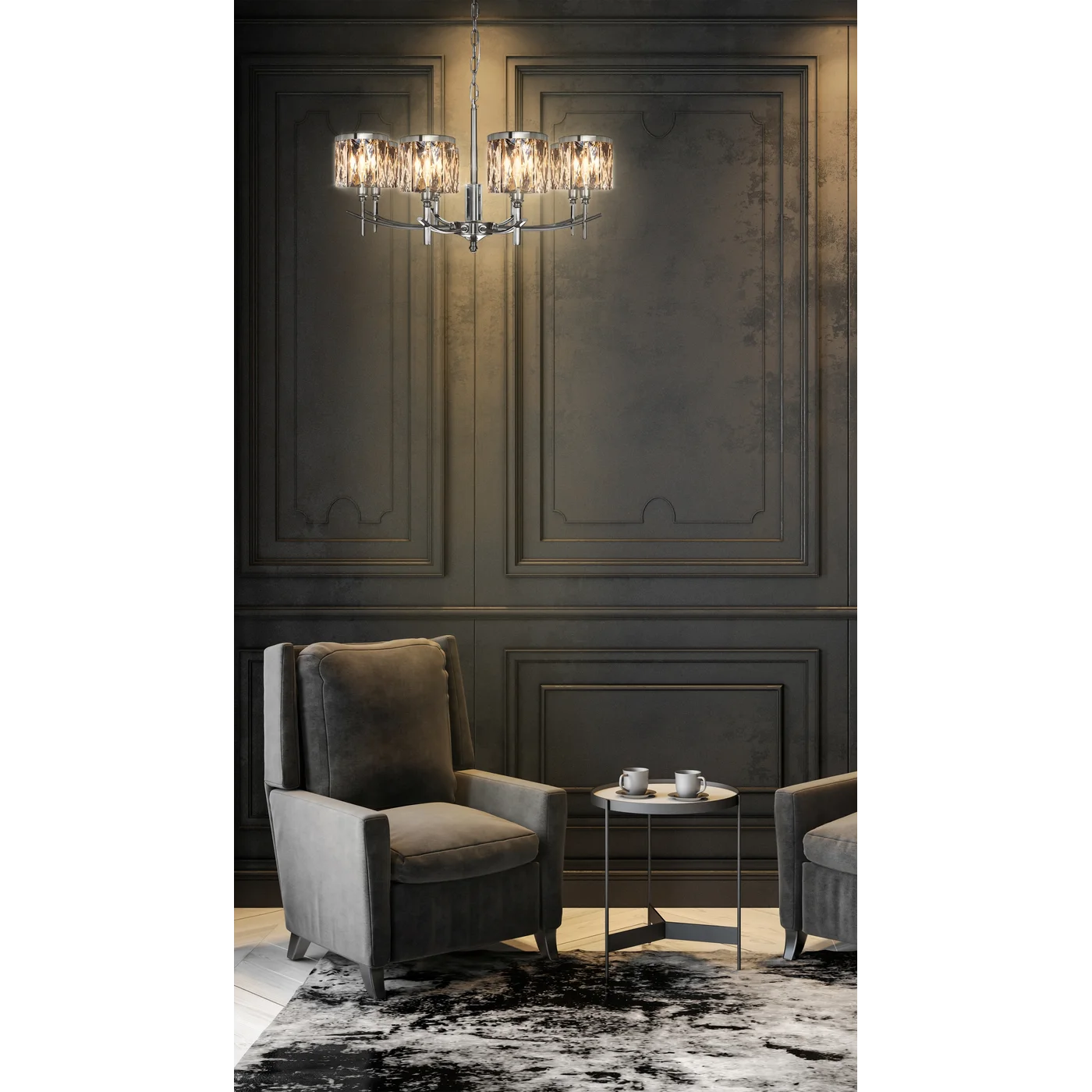 Lustra Kryla 75 x 150 cm, sudrabs - N1 Home