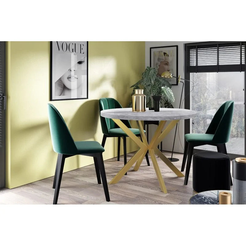 Galds Edd zelts 100/176; 120/196 cm Bellato pelēks - N1 Home