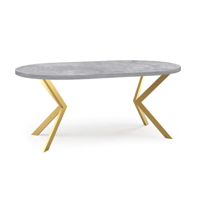 Galds Edd zelts 100/176; 120/196 cm Bellato pelēks - N1 Home