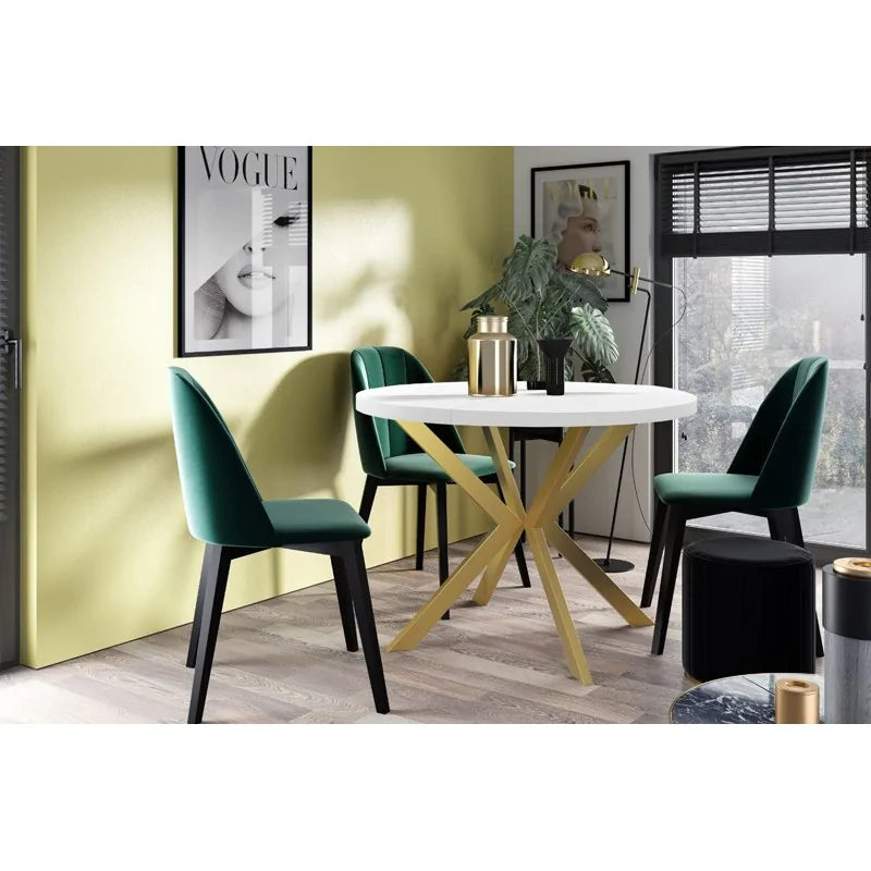 Galds Edd zelts 100/176; 120/196 cm arktiks balts - N1 Home