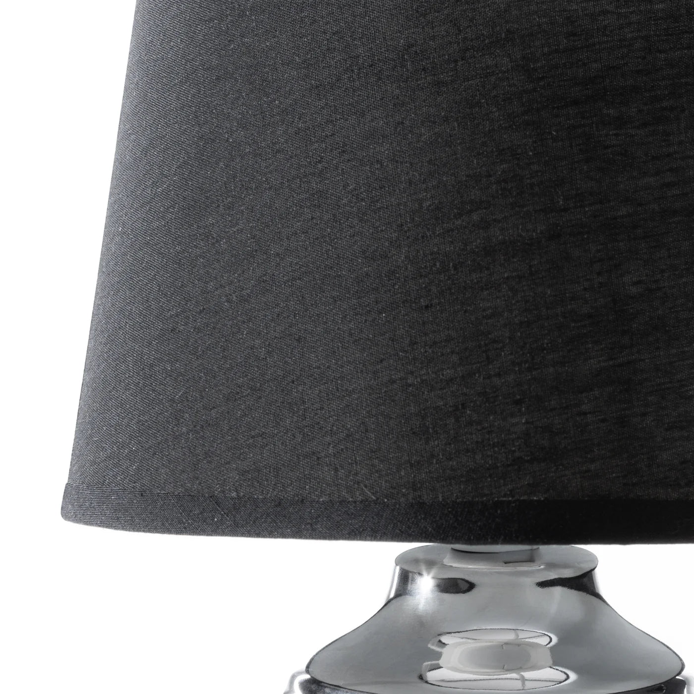 Galda lampa Amel 18 x 28 cm, melns/sudrabs - N1 Home