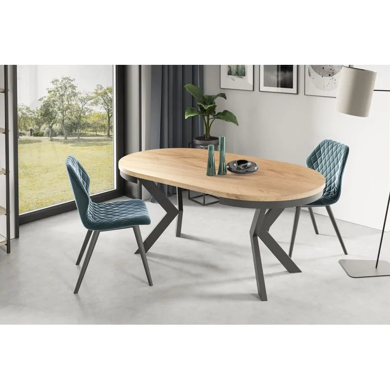 Galds Edd 90/166; 100/176; 120/196 cm Amatniecības zelta ozols - N1 Home