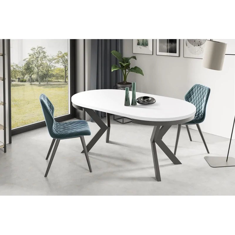 Galds Edd 90/166; 100/176; 120/196 cm arktiks balts - N1 Home