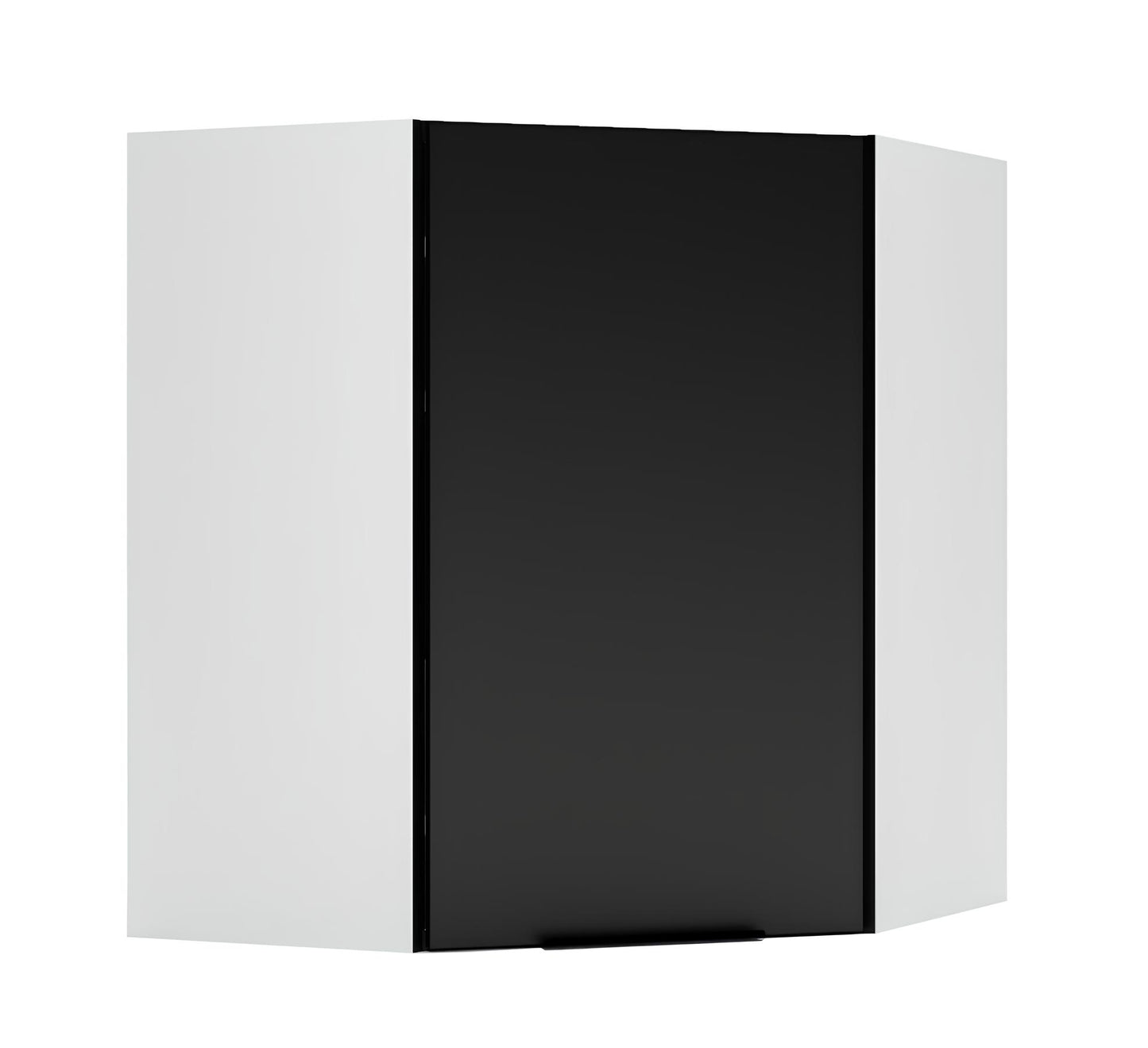Virtuves augšējais skapis Aldo 60-60/28/72 cm melns - N1 Home