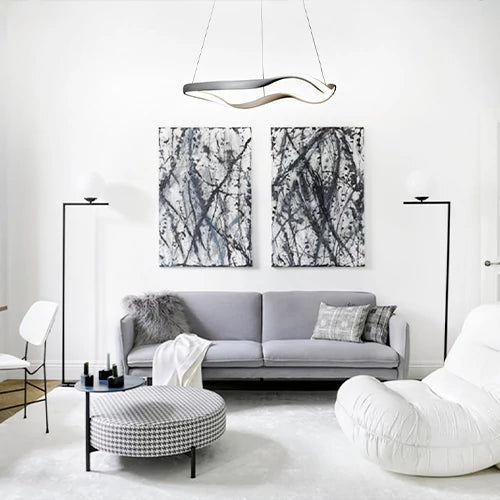 Piekaramā lampa Capri 60/150 cm balts - N1 Home