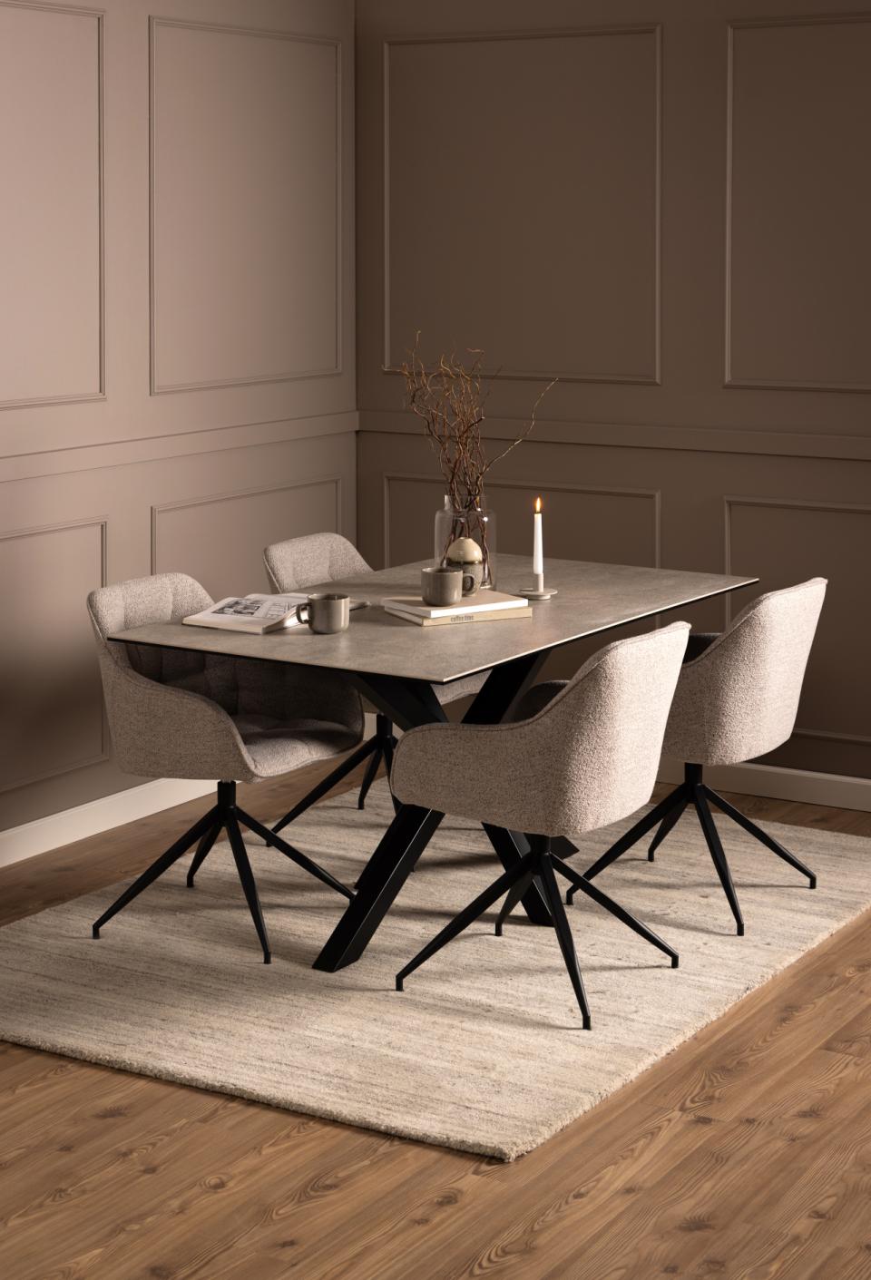 Krēsls Broo 57/54,5/82 cm bēšs - N1 Home