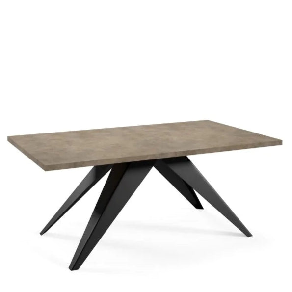Galds Vent 140/240 cm Tumši pelēks Čikāgas betons - N1 Home