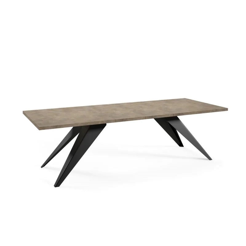 Galds Vent 140/240 cm Tumši pelēks Čikāgas betons - N1 Home