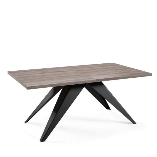 Galds Vent 140/240 cm Antracīta Šermana ozols - N1 Home