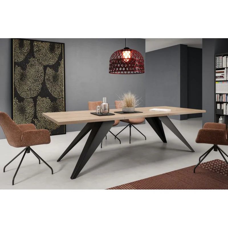 Galds Vent 140/240 cm Brūno trifeļu ozols Davosa - N1 Home