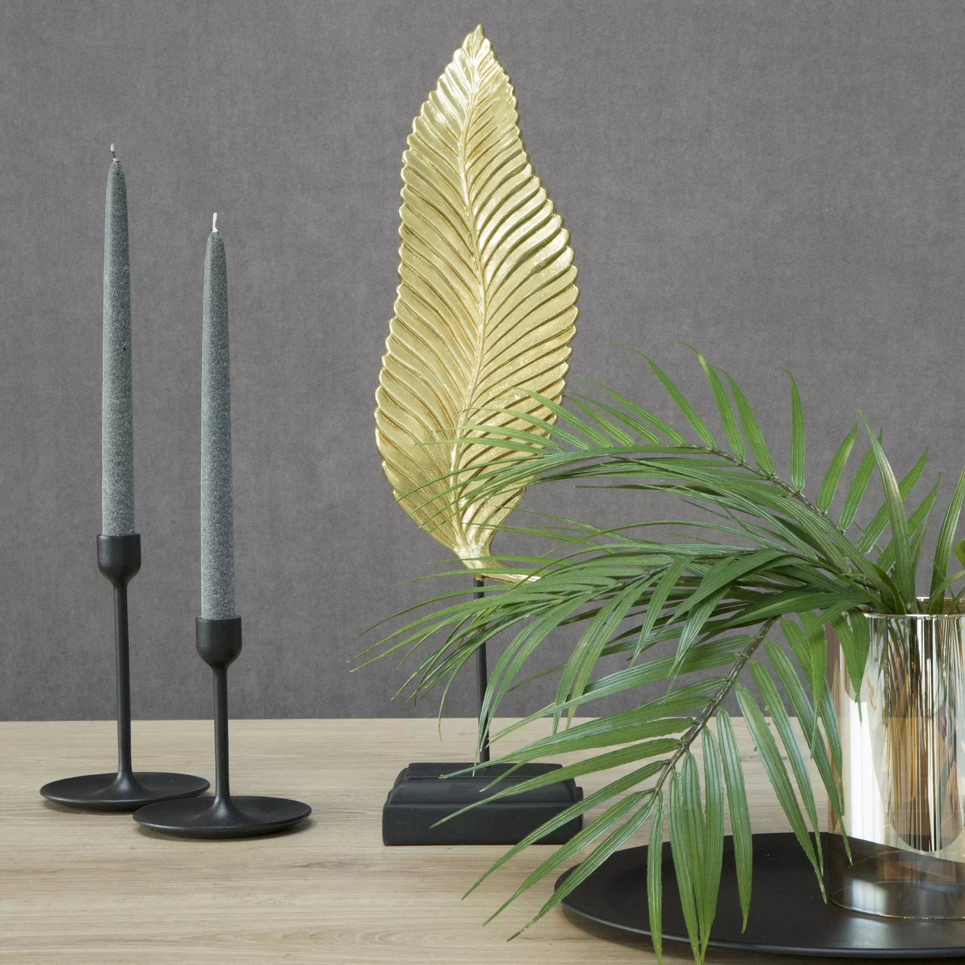 Dekoratīva figūriņa Lapa 13/8/56 cm zelts - N1 Home