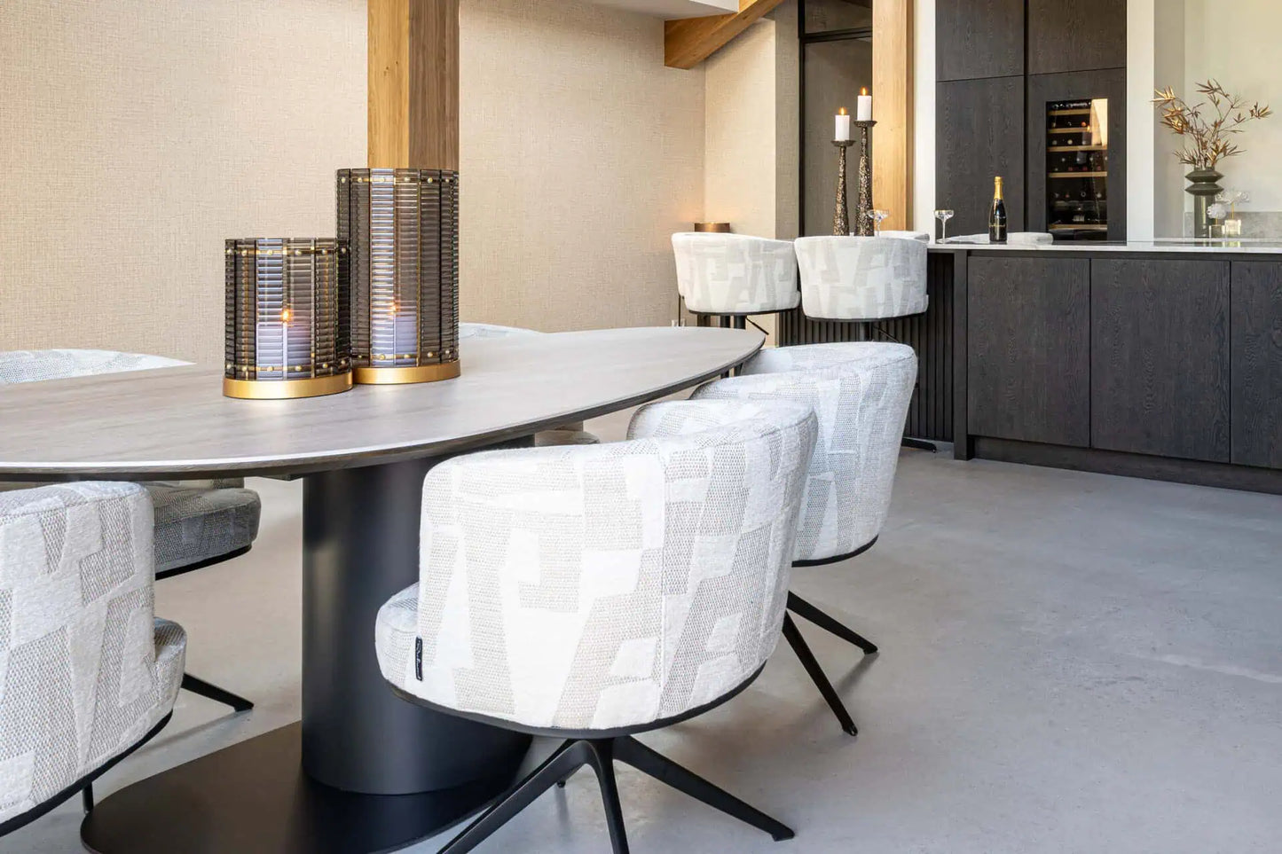 Svečturis Daylin smoke large Richmond Interiors 40,5/24/24 cm dūmi - N1 Home