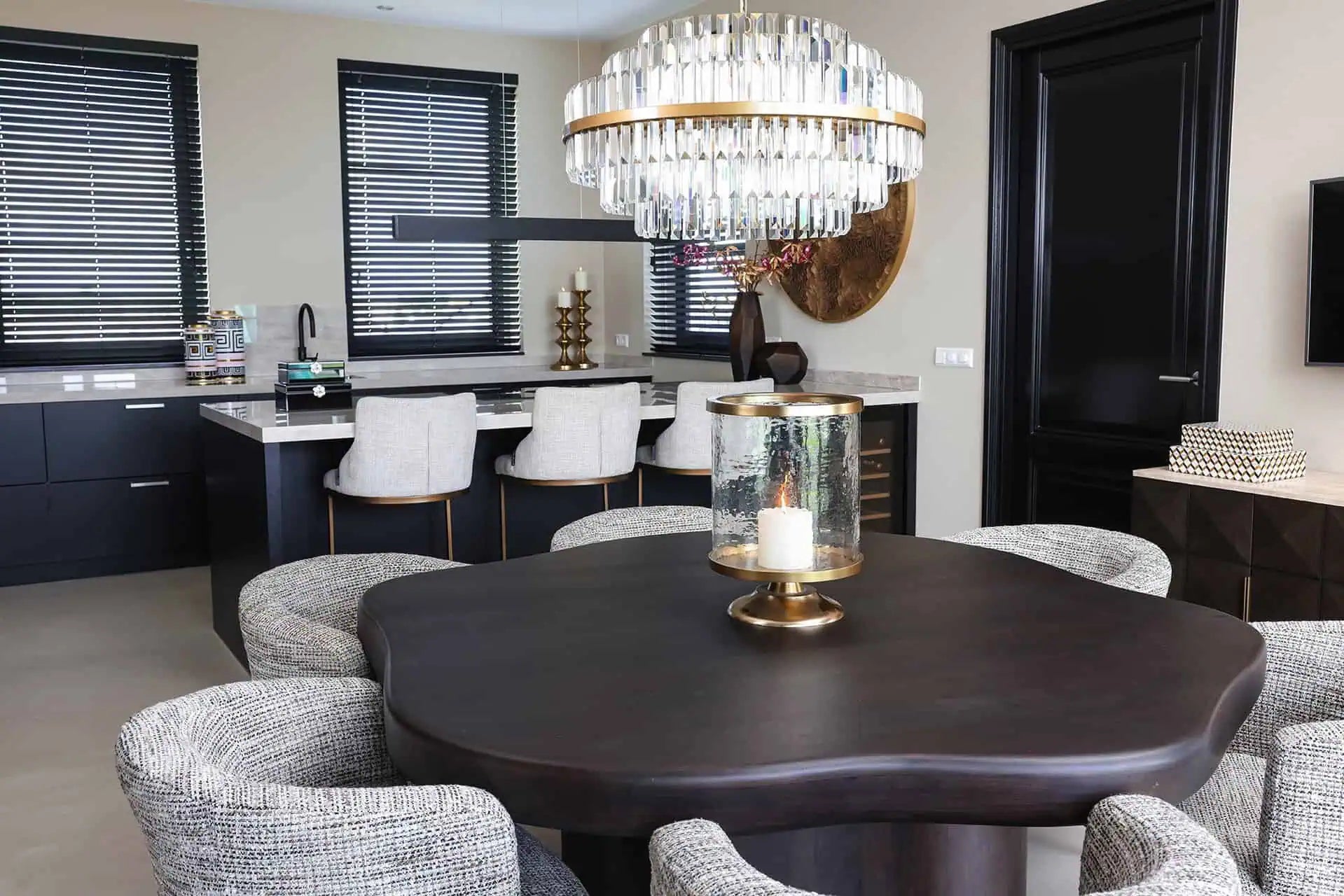 Ēdamgalds Sherman organiskais Richmond Interiors 77/152/152 cm brūns - N1 Home