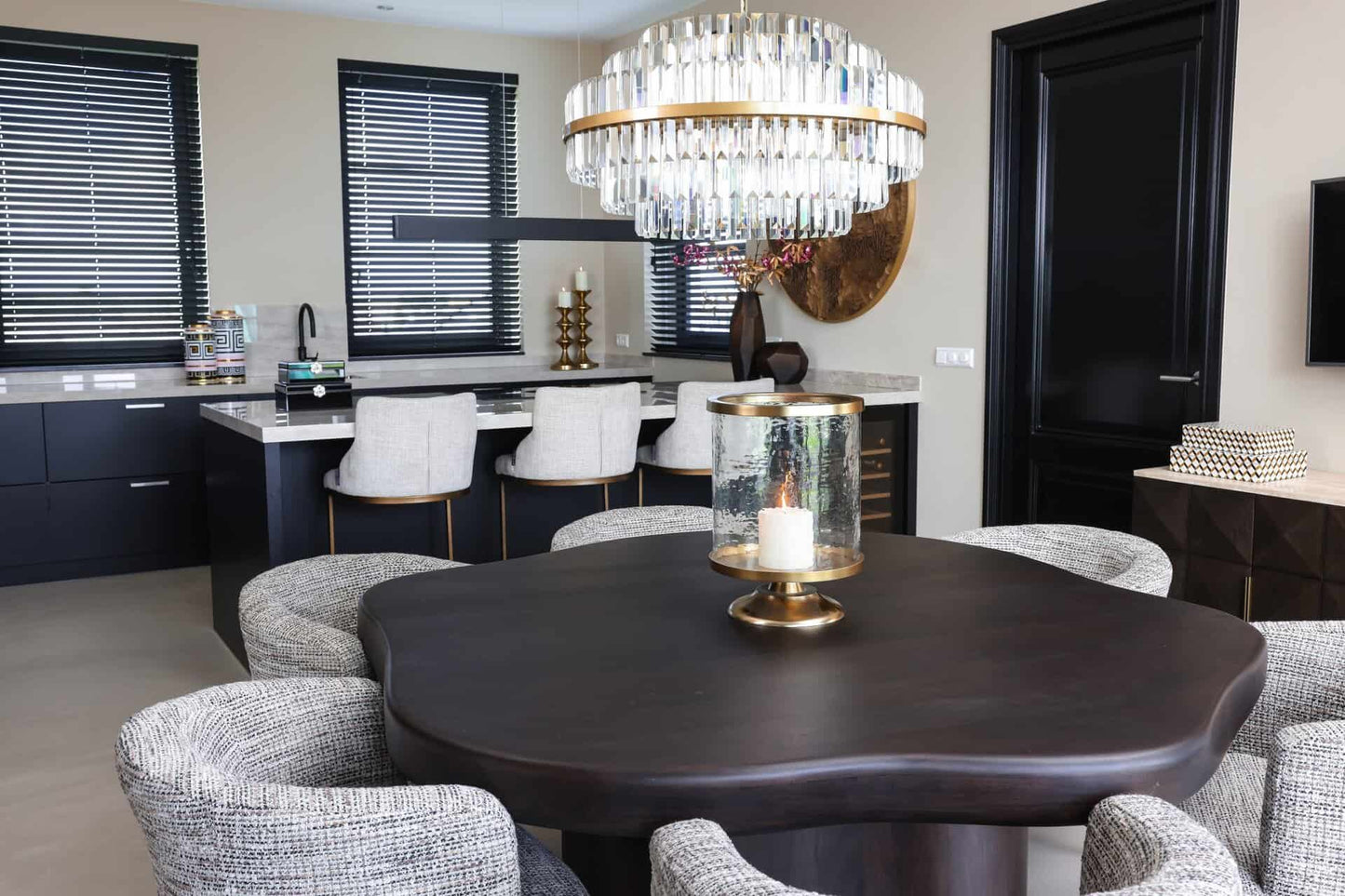 Svečturis Jaysin Richmond Interiors 40/28/28 cm zelts