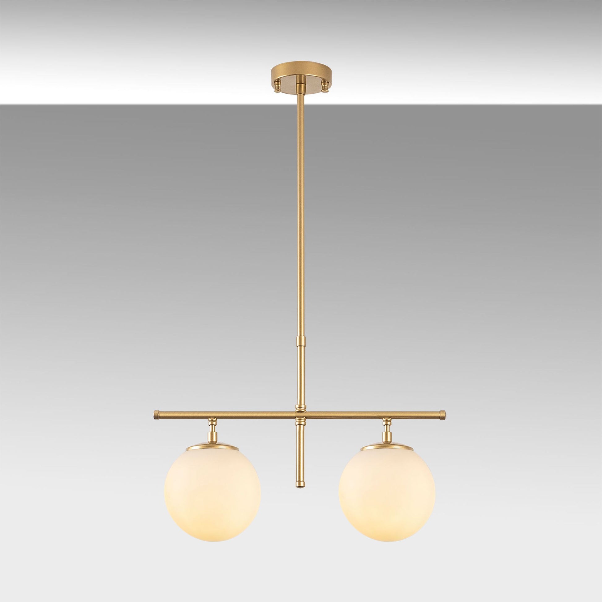 CESBLUN Zelta piekaramā lampa ar baltiem toņiem - N1 Home