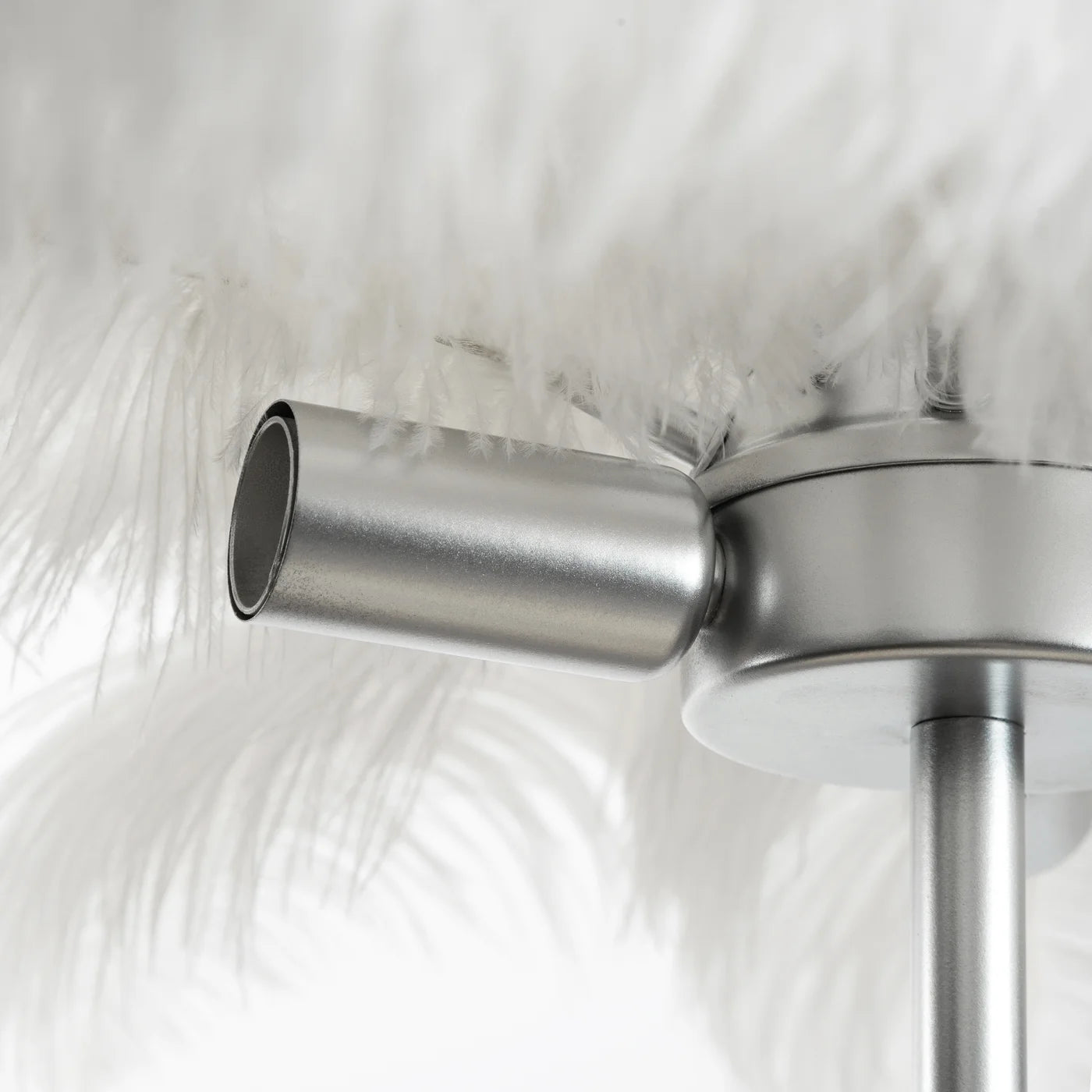 Stāvlampa Fieria 65/68 cm balts/sudraba - N1 Home