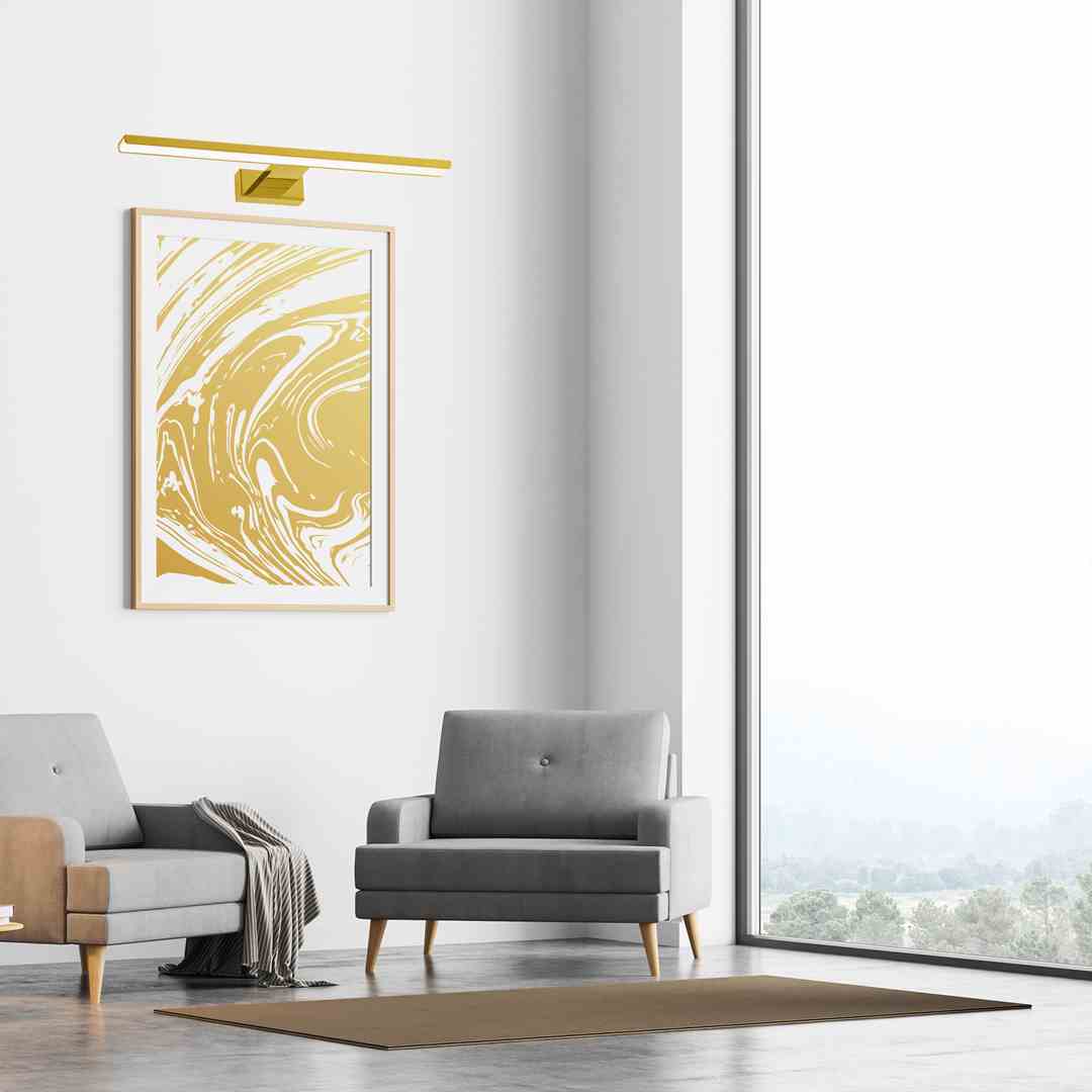 Sienas lampa Pino 50/4/14 cm zelts - N1 Home