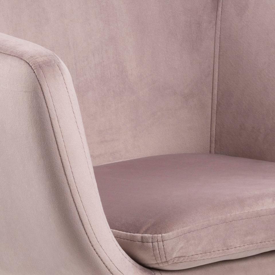 Krēsls Nov 58/58/91 cm rozā - N1 Home