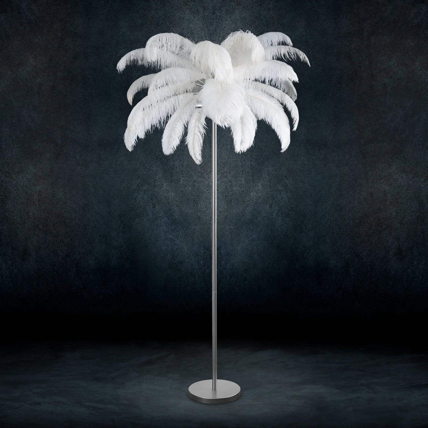 Stāvlampa Fieria 95/180 cm balts/sudraba - N1 Home
