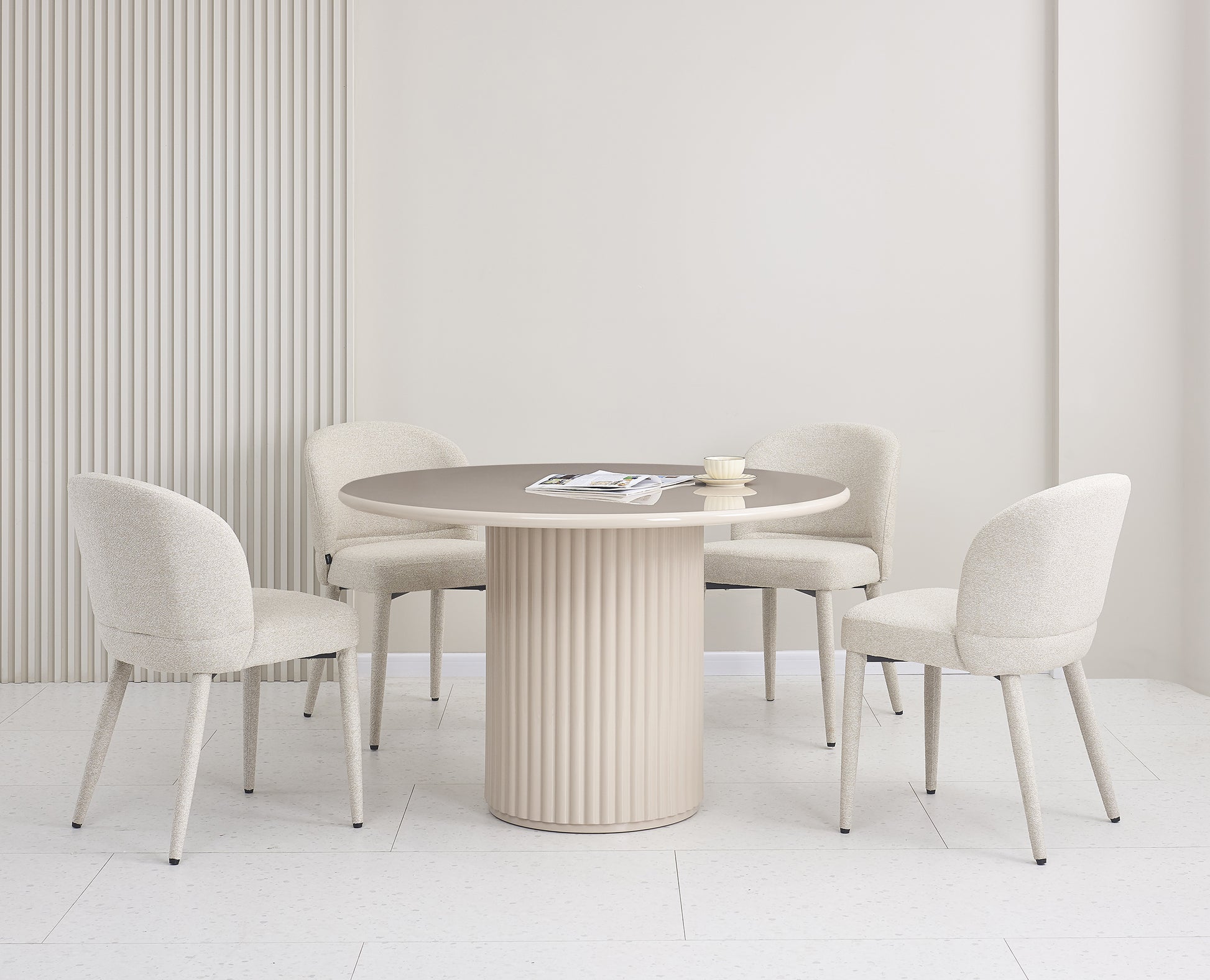 Galds Prino 120/120/76 cm taupe - N1 Home