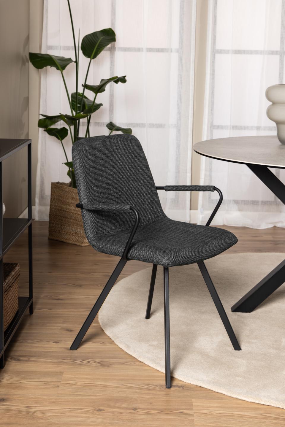 Krēsls Selin 55/50/85 cm tumši pelēks - N1 Home