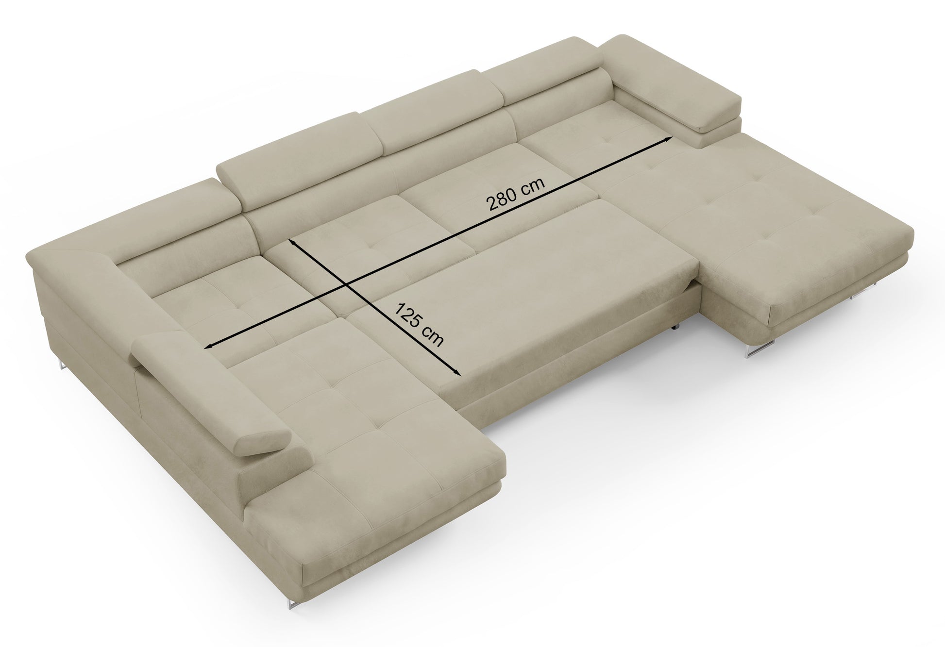 Dīvāns Nola 345/90/205 cm Gerra 65 - N1 Home