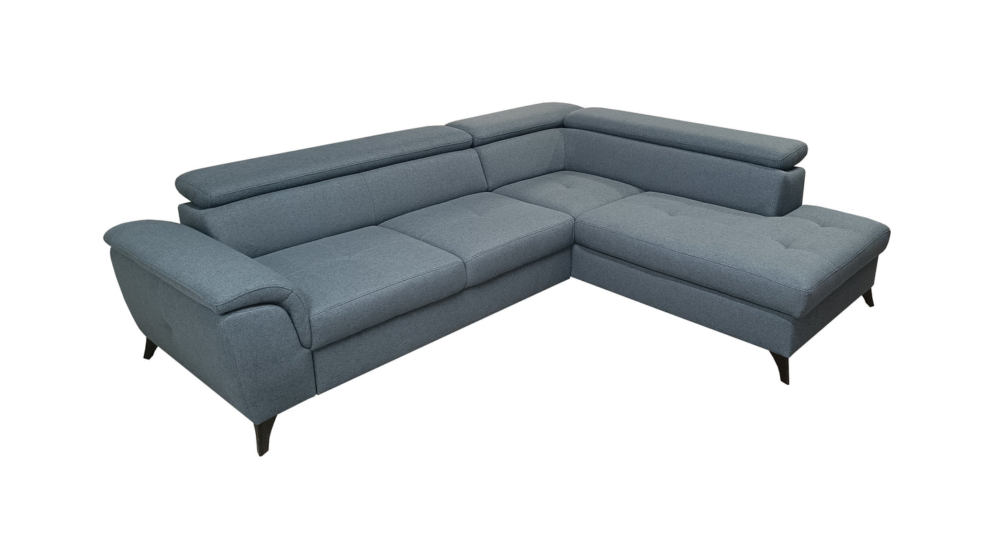 Dīvāns Alda 251/90/96 cm zils - N1 Home