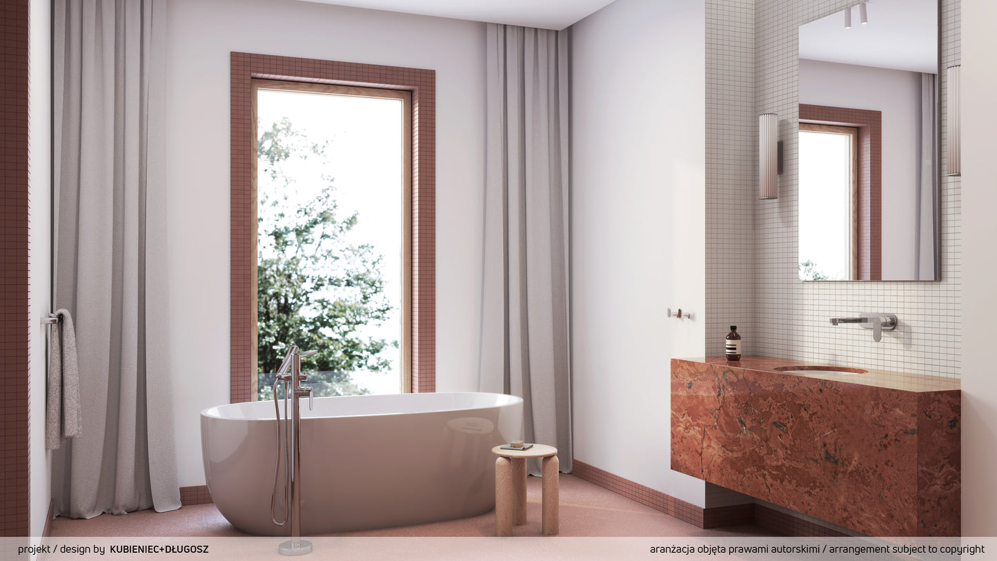 Iebūvēts izlietnes maisītājs Alpinia 188 mm hroms - N1 Home