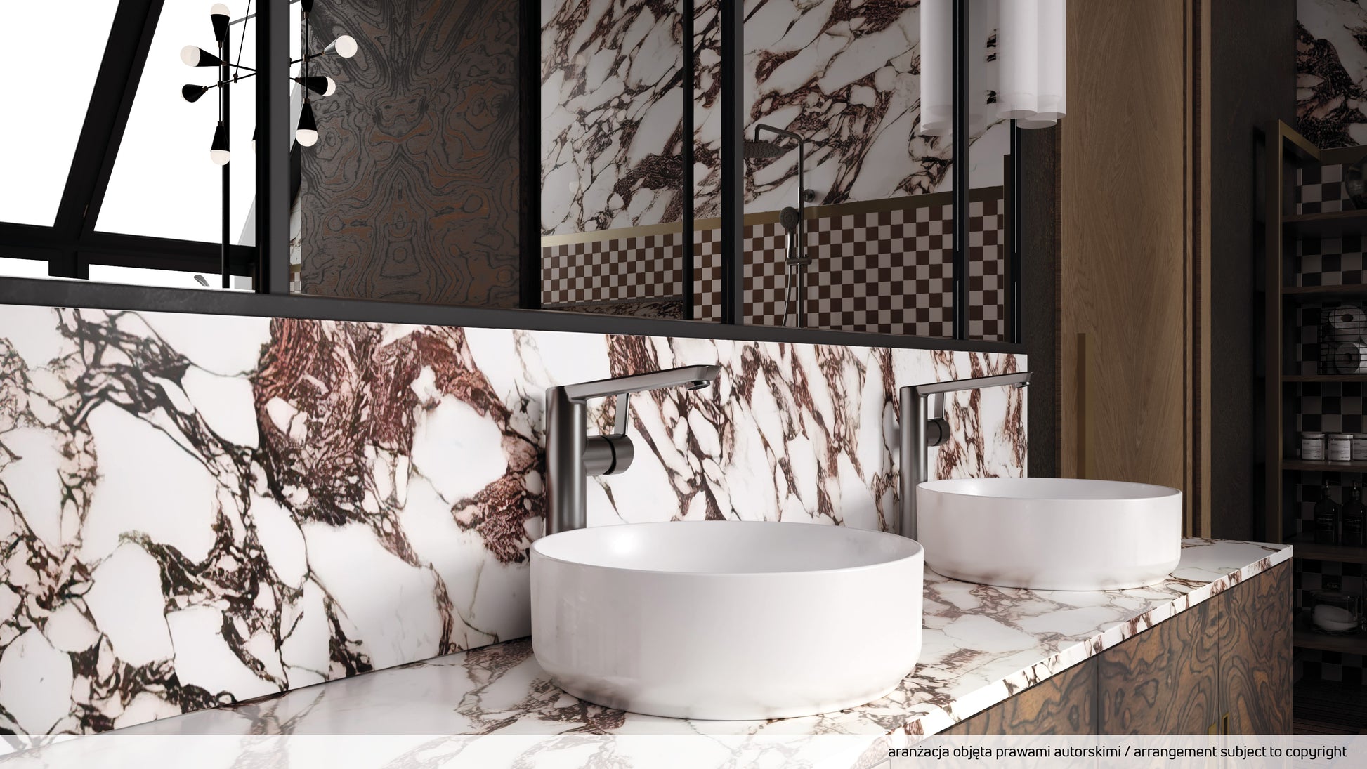 Izlietnes maisītājs, augsts Arnika  281  mm titanium - N1 Home