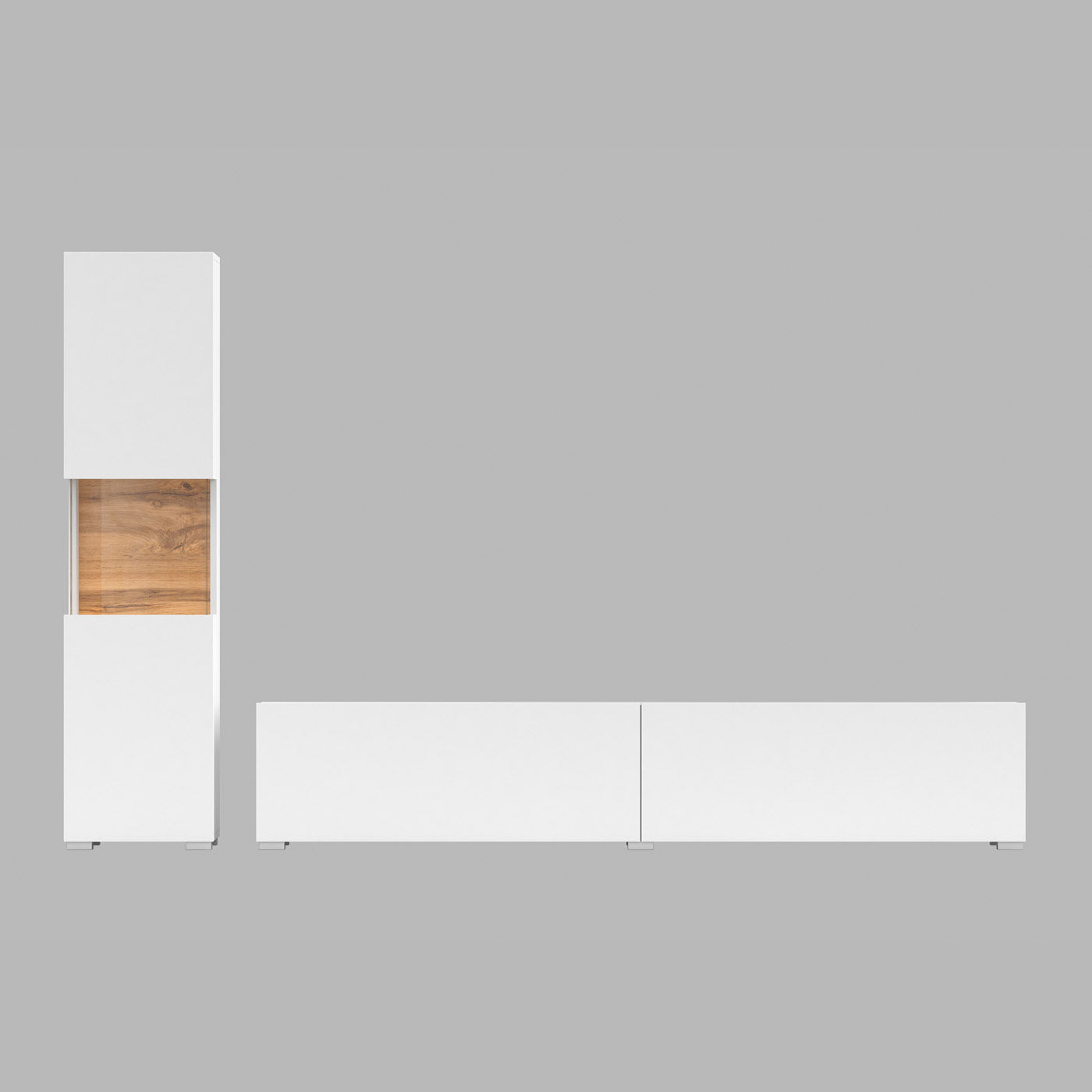 Sienas bloks Avalon 180/140/35 cm balts/Votan ozols