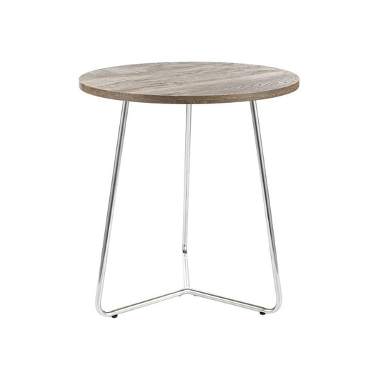 AL kafijas galdiņš valrieksts, hroms 45x45 cm - N1 Home