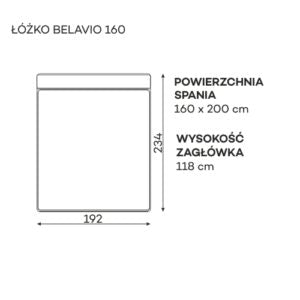Gulta Belatio Befame 140;160;180;200/200 cm bēšs