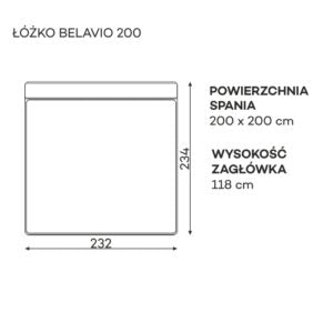 Gulta Belatio Befame 140;160;180;200/200 cm bēšs