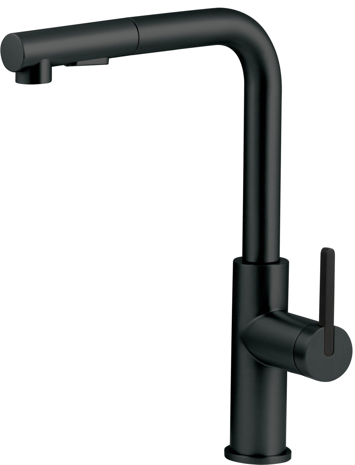 Virtuves jaucējkrāns ar izvelkamu snīpi MOMI 34,8 cm nero - N1 Home