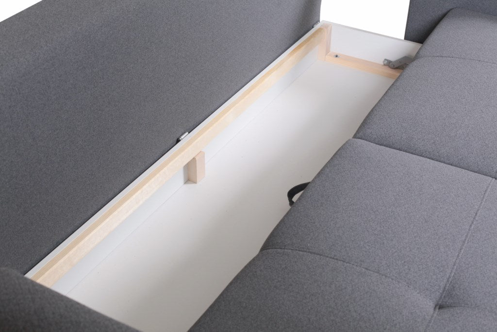 Dīvāns Boso 215/93/92 cm pelēks - N1 Home