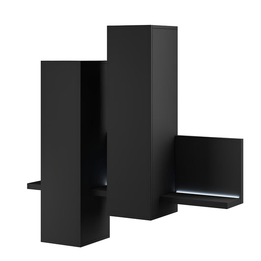 Skapis Botas 152/235/142 cm melns - N1 Home