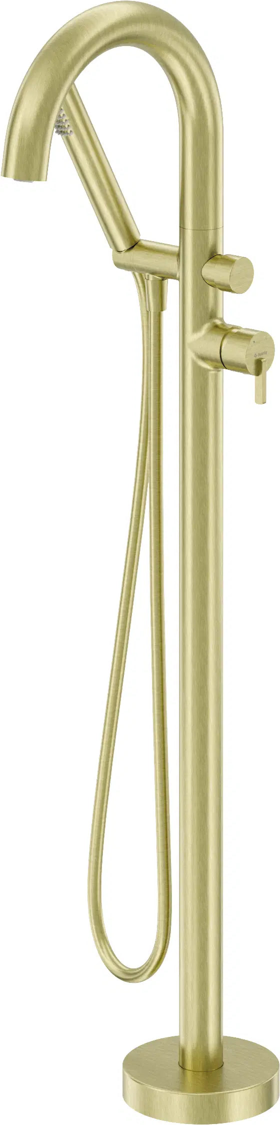 Vannas maisītājs Sili, brīvi stāvošs, ar dušas komplektu, 104-106 cm, zelts - N1 Home