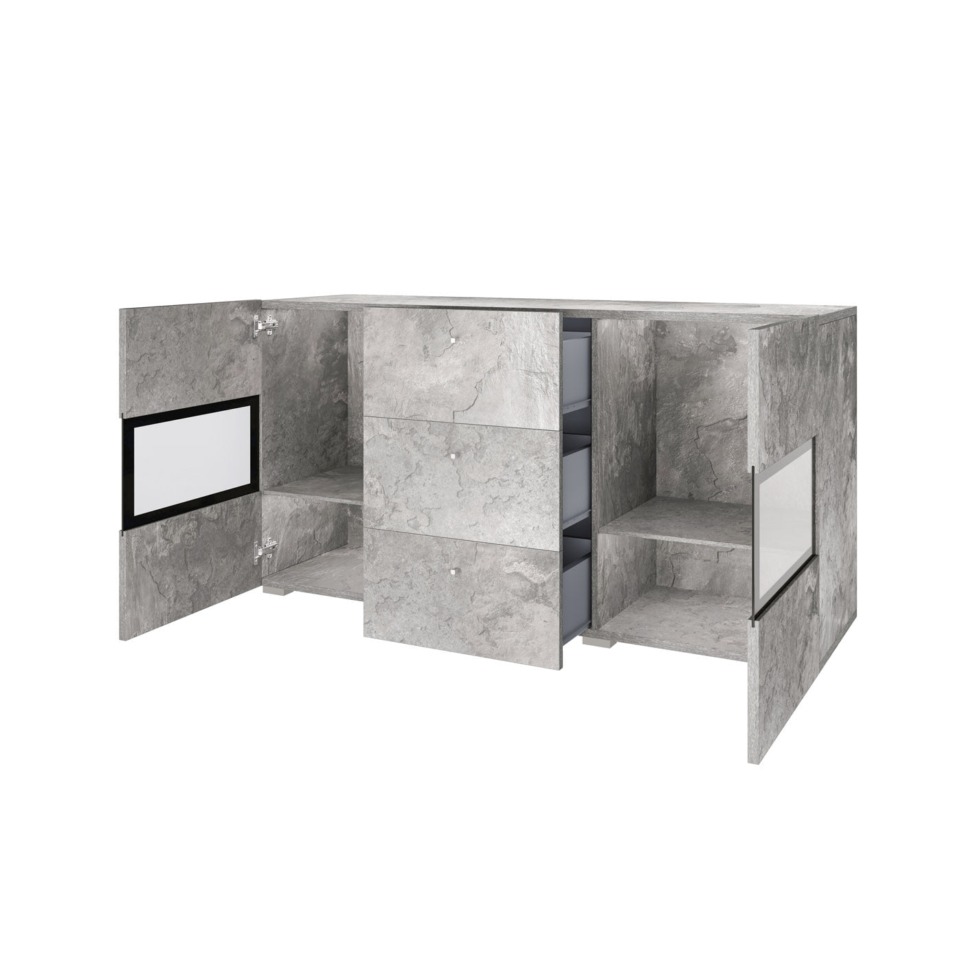 Kumode Barots 132/39/70 cm betons - N1 Home